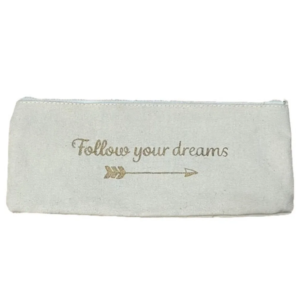 🔴All purpose case with zip and gold lettering NWT